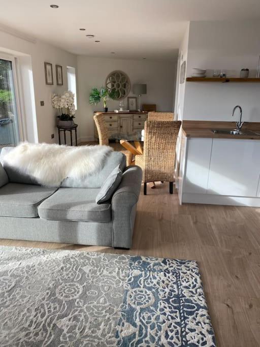 Spacious Studio Cabin With Sea/ Downs Views Sole Use Of Hottub In سيفورد المظهر الخارجي الصورة