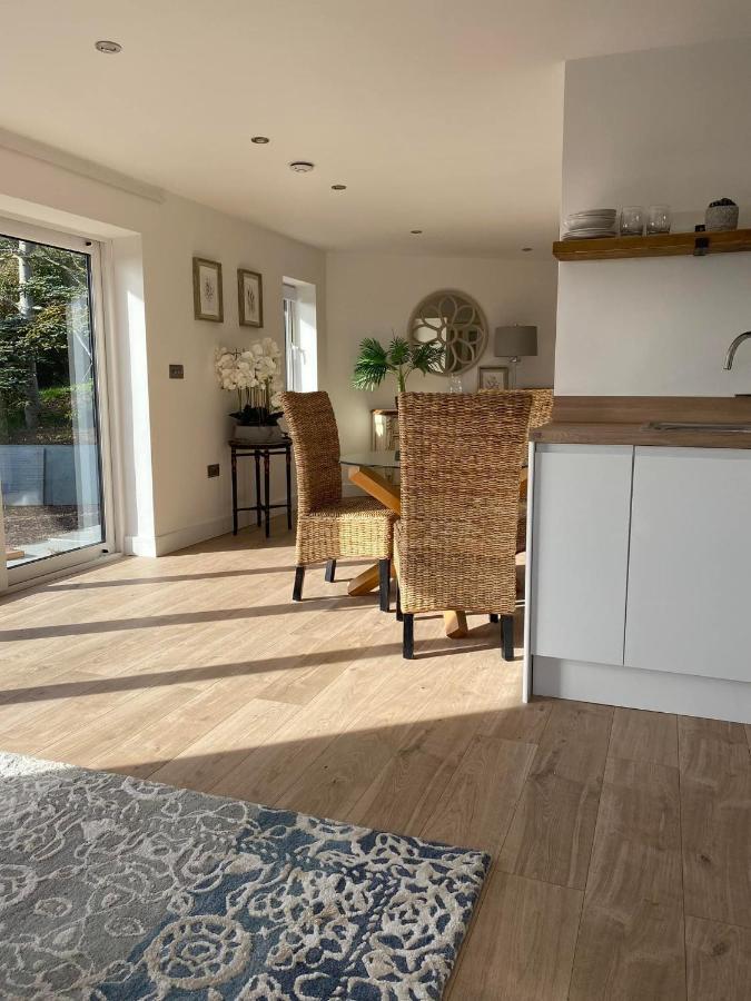 Spacious Studio Cabin With Sea/ Downs Views Sole Use Of Hottub In سيفورد المظهر الخارجي الصورة
